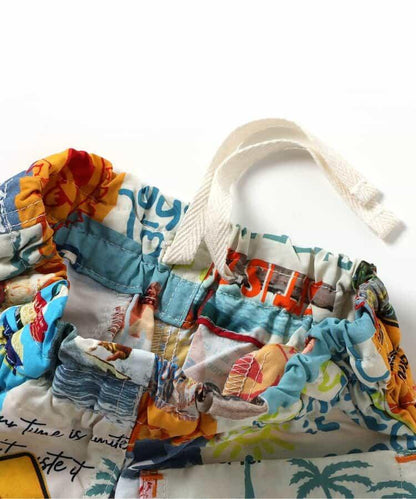 水陸兩用印花褲 5分褲