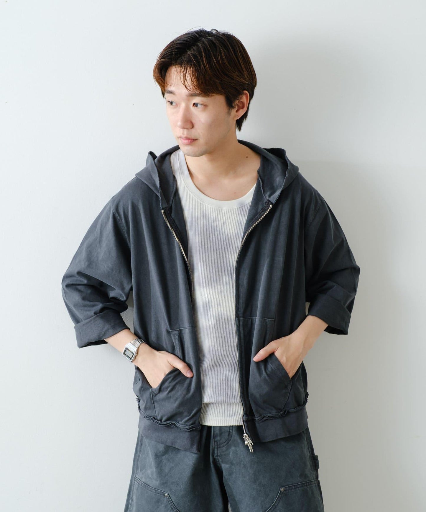 【WHIMSIC/SETUP兼容】顏料剪裁連帽衛衣
