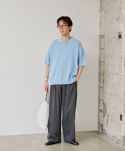 【WHIMSIC】精細針織短袖polo衫