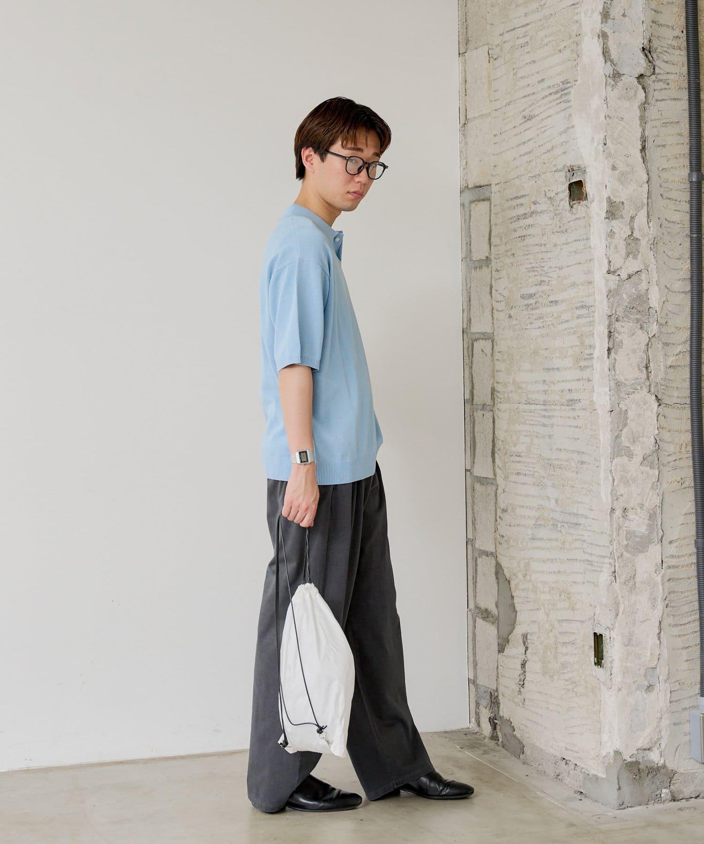 【WHIMSIC】精細針織短袖polo衫