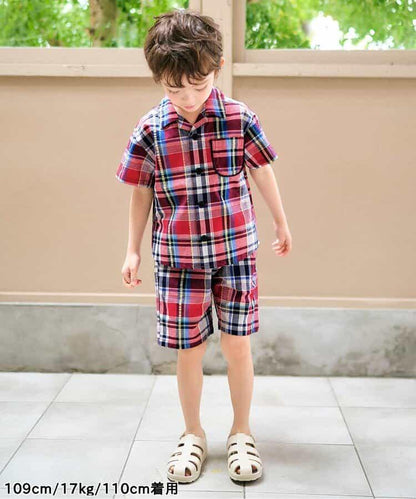 【連衣裙】格紋·夏季水果圖案套裝