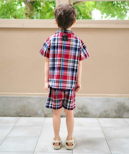 【連衣裙】格紋·夏季水果圖案套裝