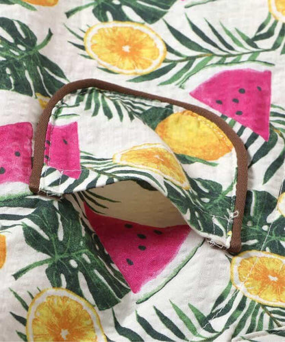 【連衣裙】格紋·夏季水果圖案套裝