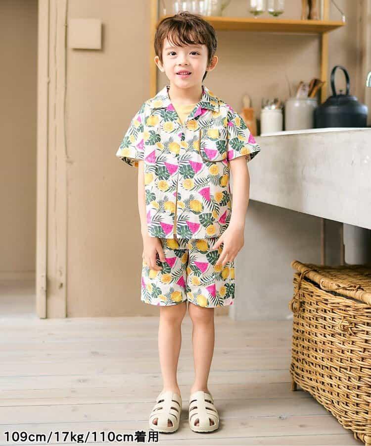 【連衣裙】格紋·夏季水果圖案套裝