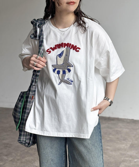 沙加拉刺繡T-shirt