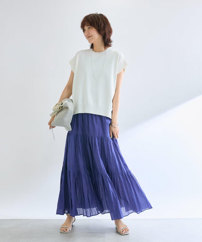 【接觸冷感】冰涼觸感肩部針織衫