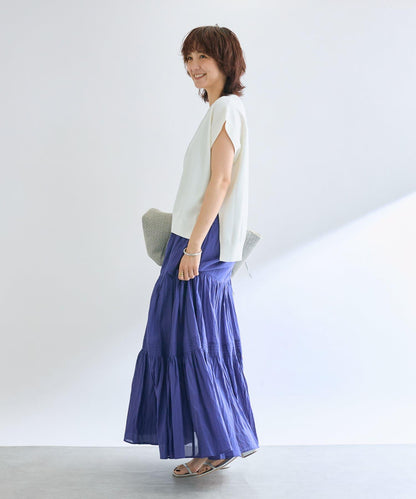 【接觸冷感】冰涼觸感肩部針織衫