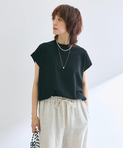 【接觸冷感】冰涼觸感肩部針織衫