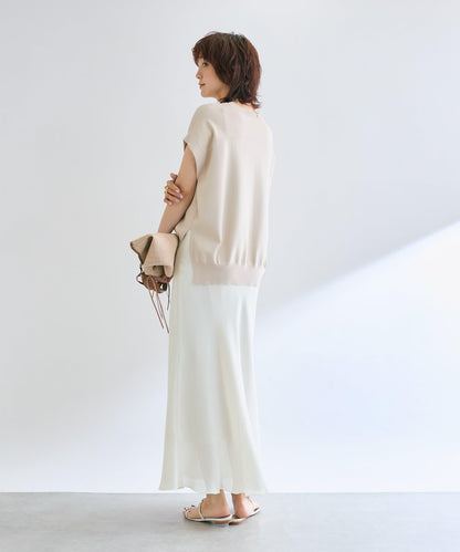 【接觸冷感】冰涼觸感肩部針織衫