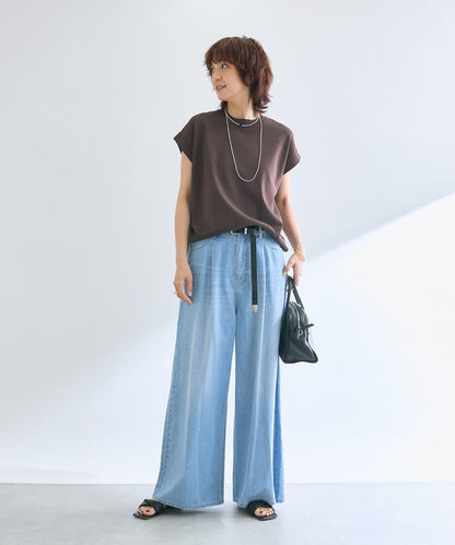 【接觸冷感】冰涼觸感肩部針織衫