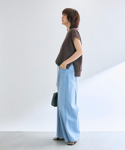 【接觸冷感】冰涼觸感肩部針織衫