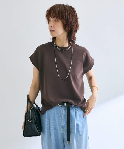 【接觸冷感】冰涼觸感肩部針織衫