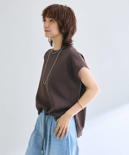 【接觸冷感】冰涼觸感肩部針織衫