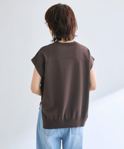 【接觸冷感】冰涼觸感肩部針織衫