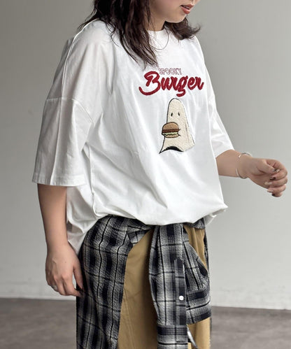 沙加拉刺繡T-shirt