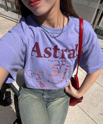 星座印花T恤