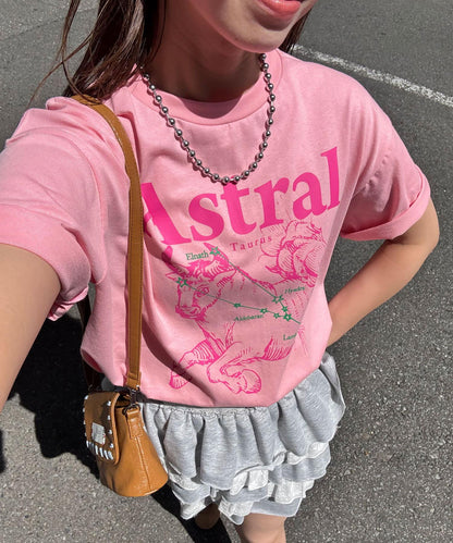 星座印花T恤