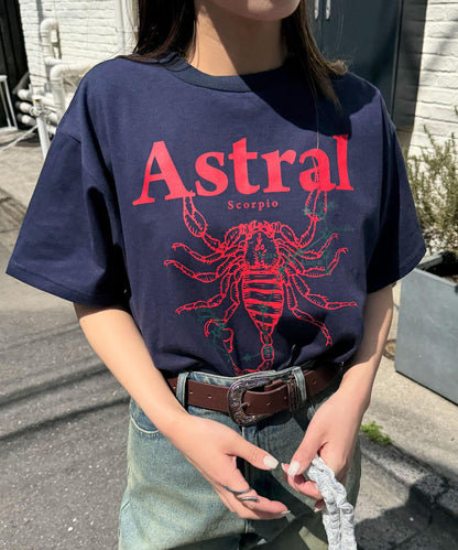 星座印花T恤