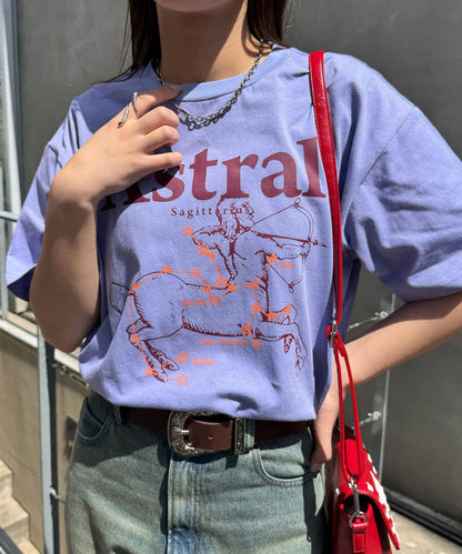 星座印花T恤