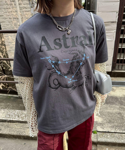 星座印花T恤