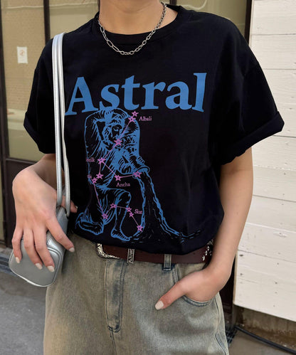 星座印花T恤