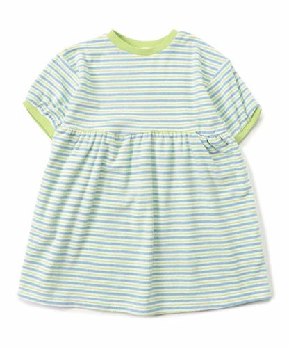 毛圈條紋連衣裙