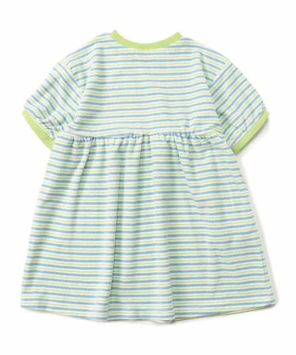 毛圈條紋連衣裙