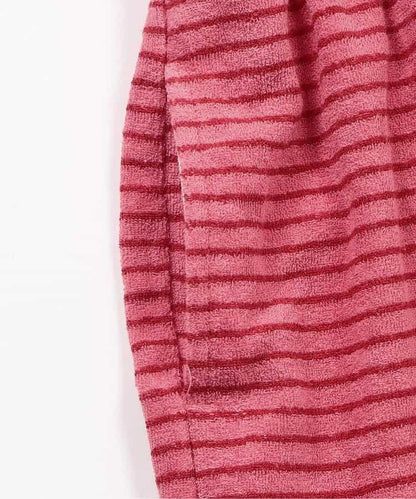 毛圈條紋連衣裙