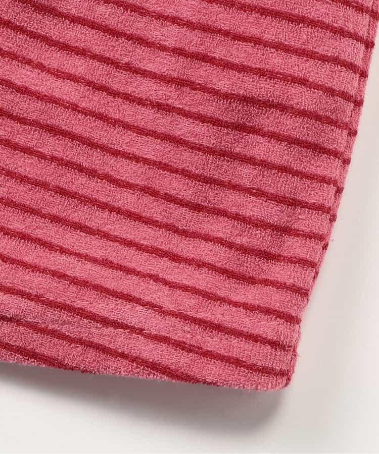 毛圈條紋連衣裙