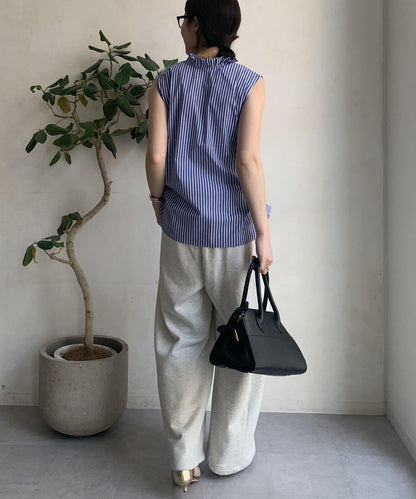 【限定】褶皺領前後2WAY坦克襯衫