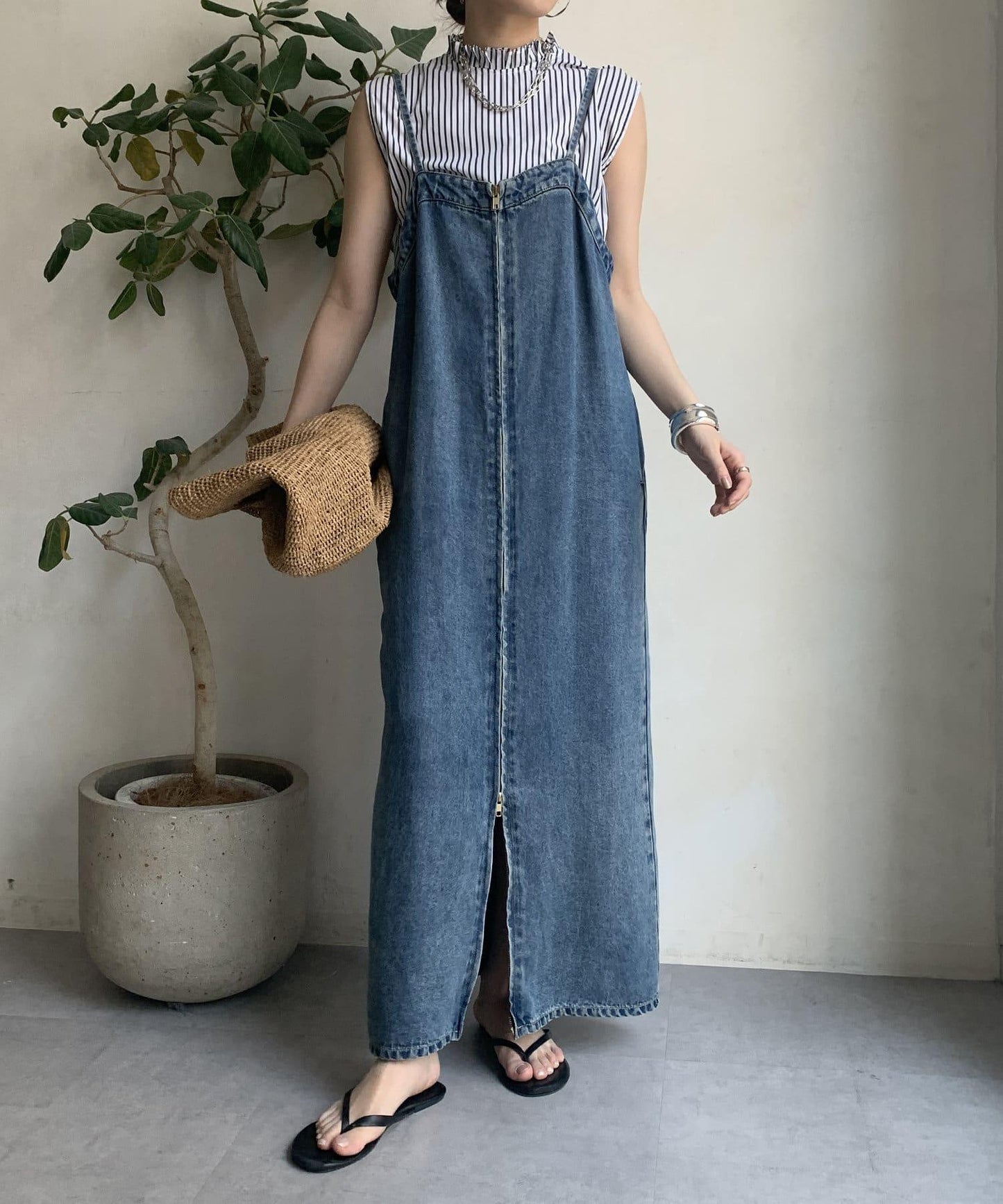 【限定】褶皺領前後2WAY坦克襯衫