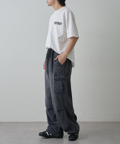 牛仔軍裝休閒褲
