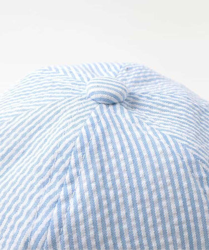 海軍刺繡嬰兒帽_UV防曬