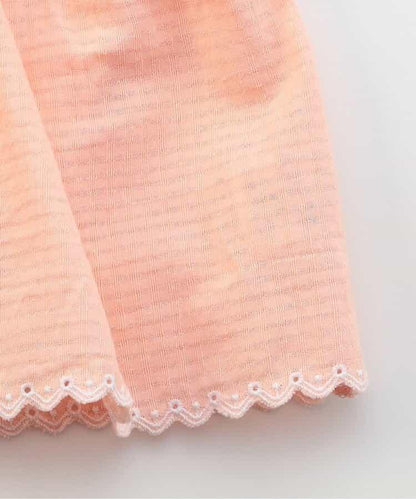 【連衣裙】領口花朵刺繡設計連體褲