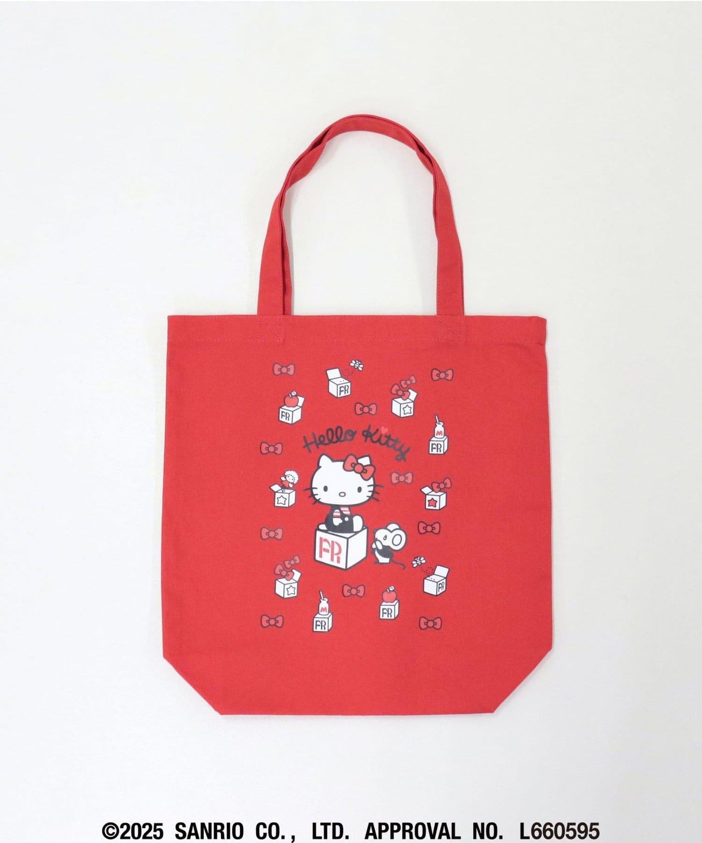 【HELLO KITTY meet FREDY emue】盒子印花手提包