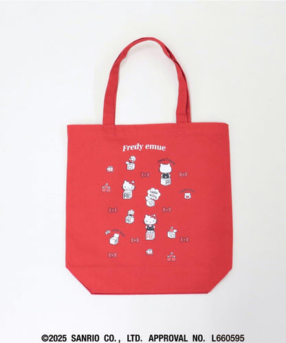【HELLO KITTY meet FREDY emue】盒子印花手提包
