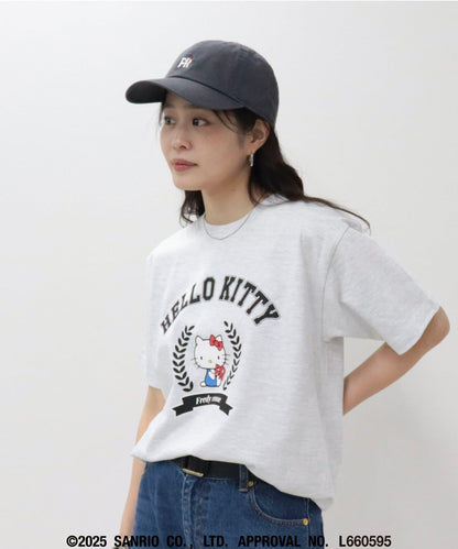 【HELLO KITTY meet FREDY emue】蝴蝶結FR刺繡帽