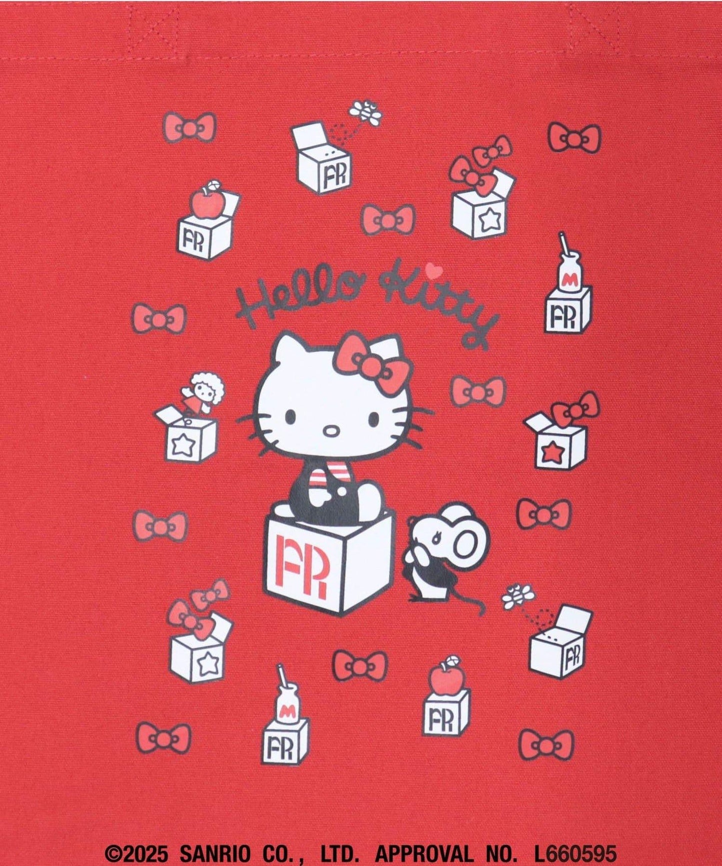 【HELLO KITTY meet FREDY emue】盒子印花手提包
