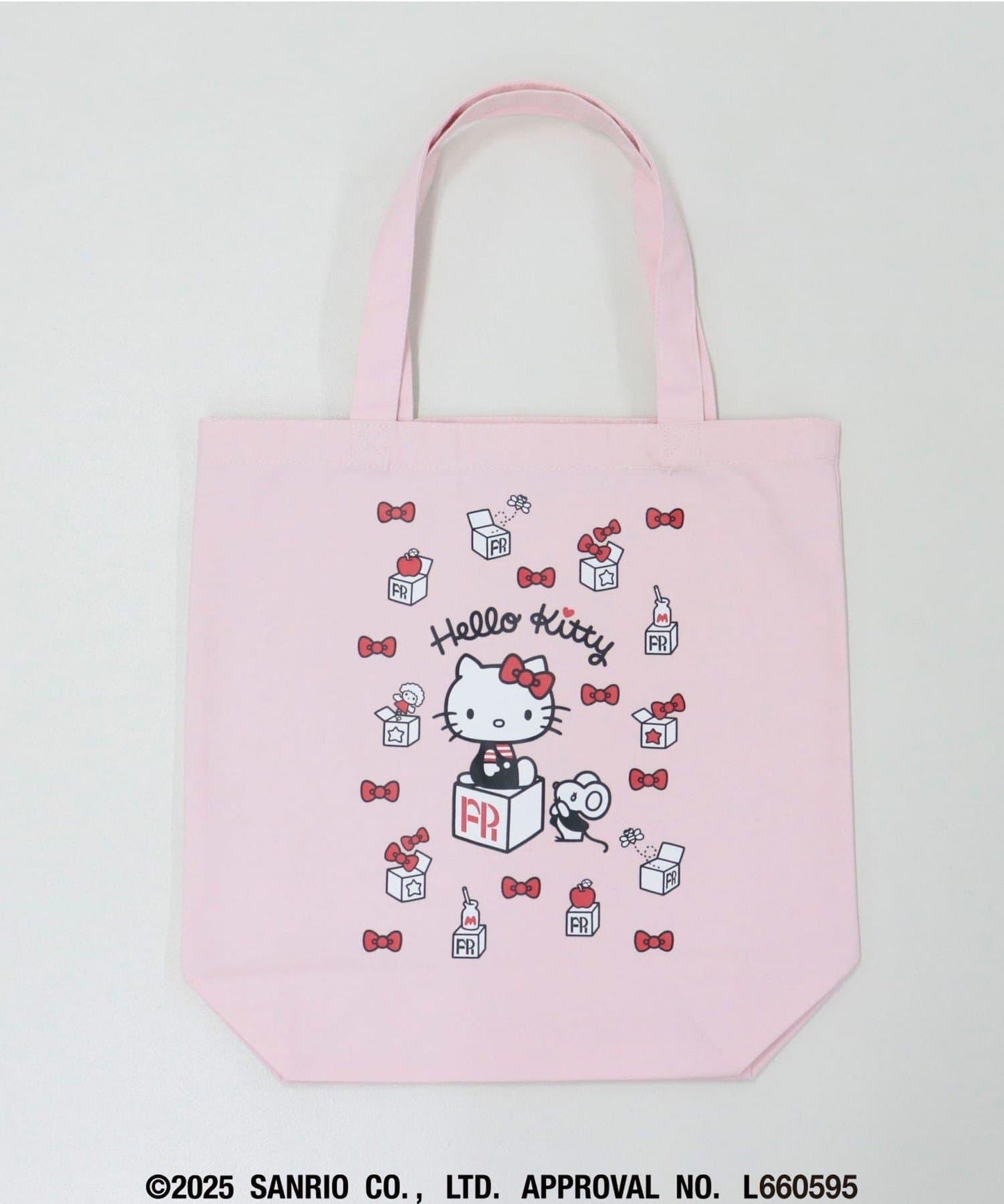 【HELLO KITTY meet FREDY emue】盒子印花手提包