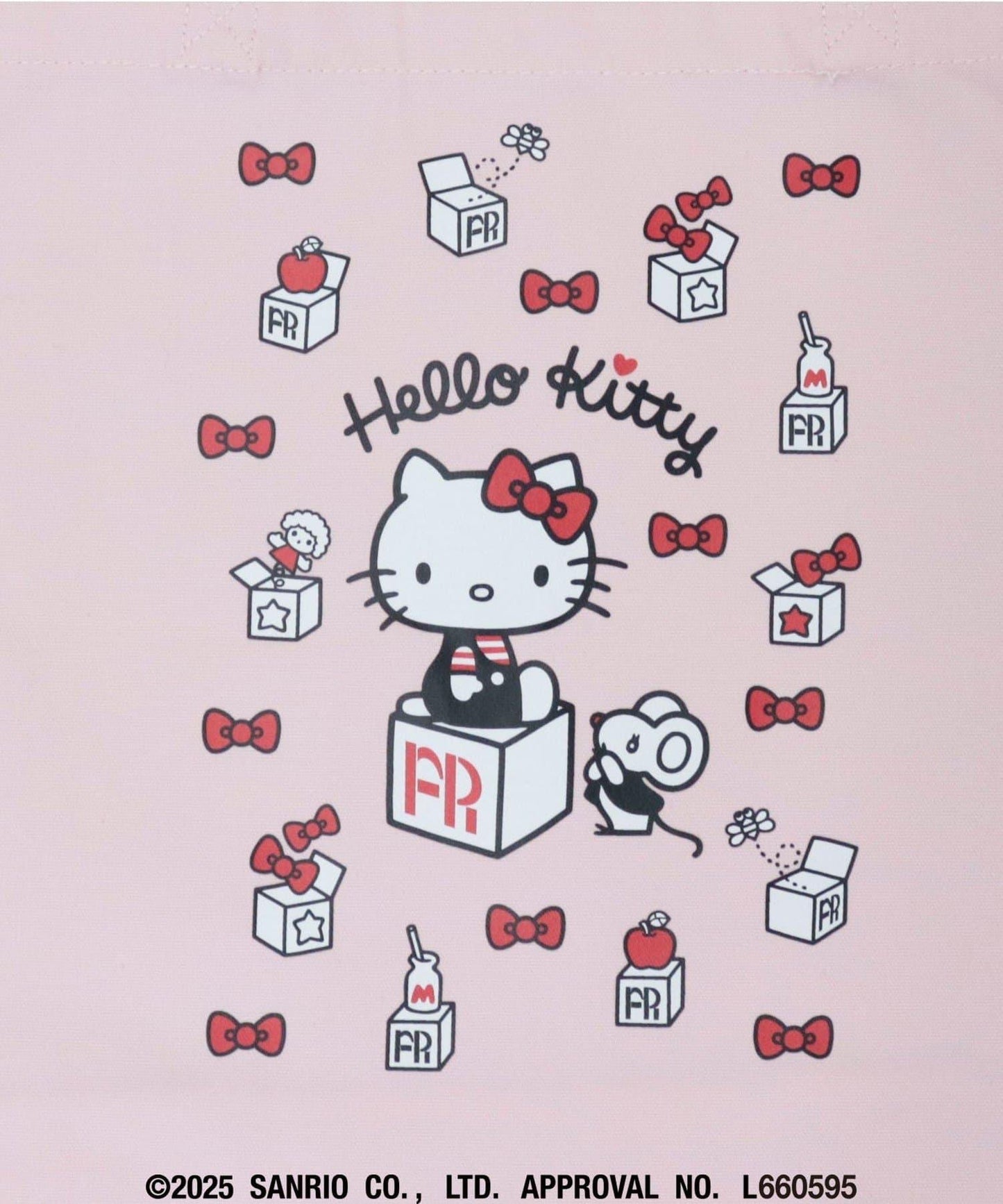 【HELLO KITTY meet FREDY emue】盒子印花手提包