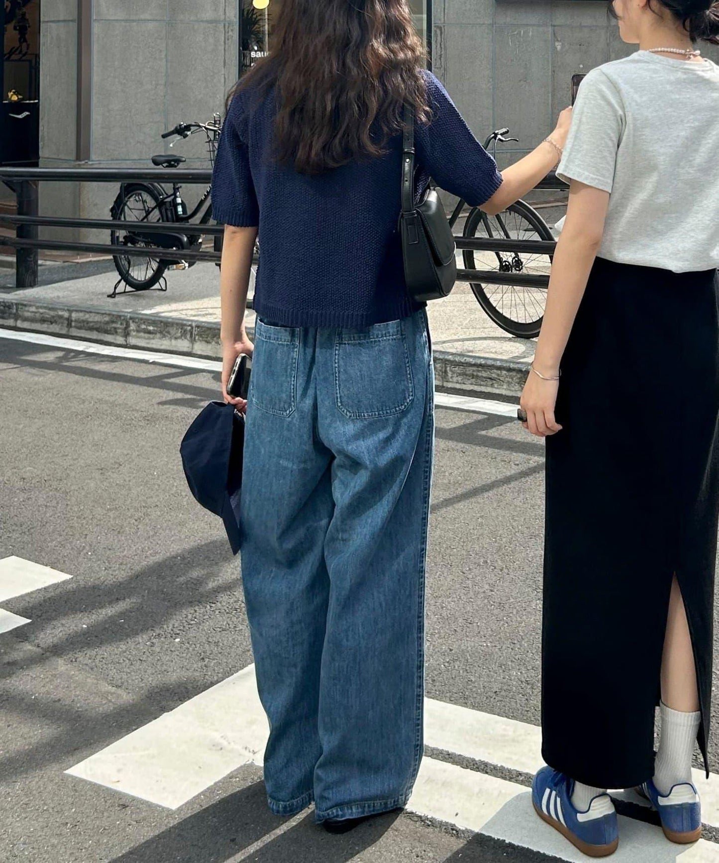 淺色牛仔貝克爾休閒褲