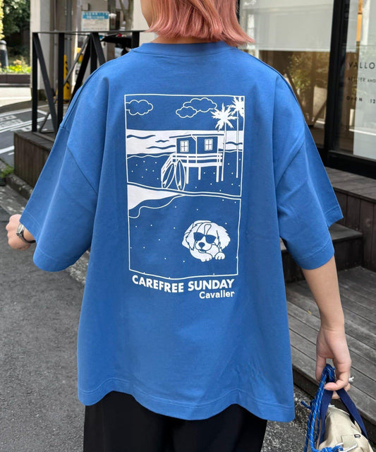 【狗狗】男女通用動物刺繡logo短袖T恤