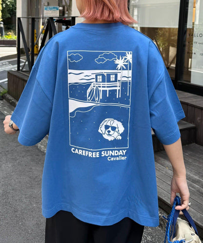 【狗狗】男女通用動物刺繡logo短袖T恤