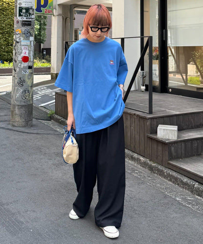 【狗狗】男女通用動物刺繡logo短袖T恤