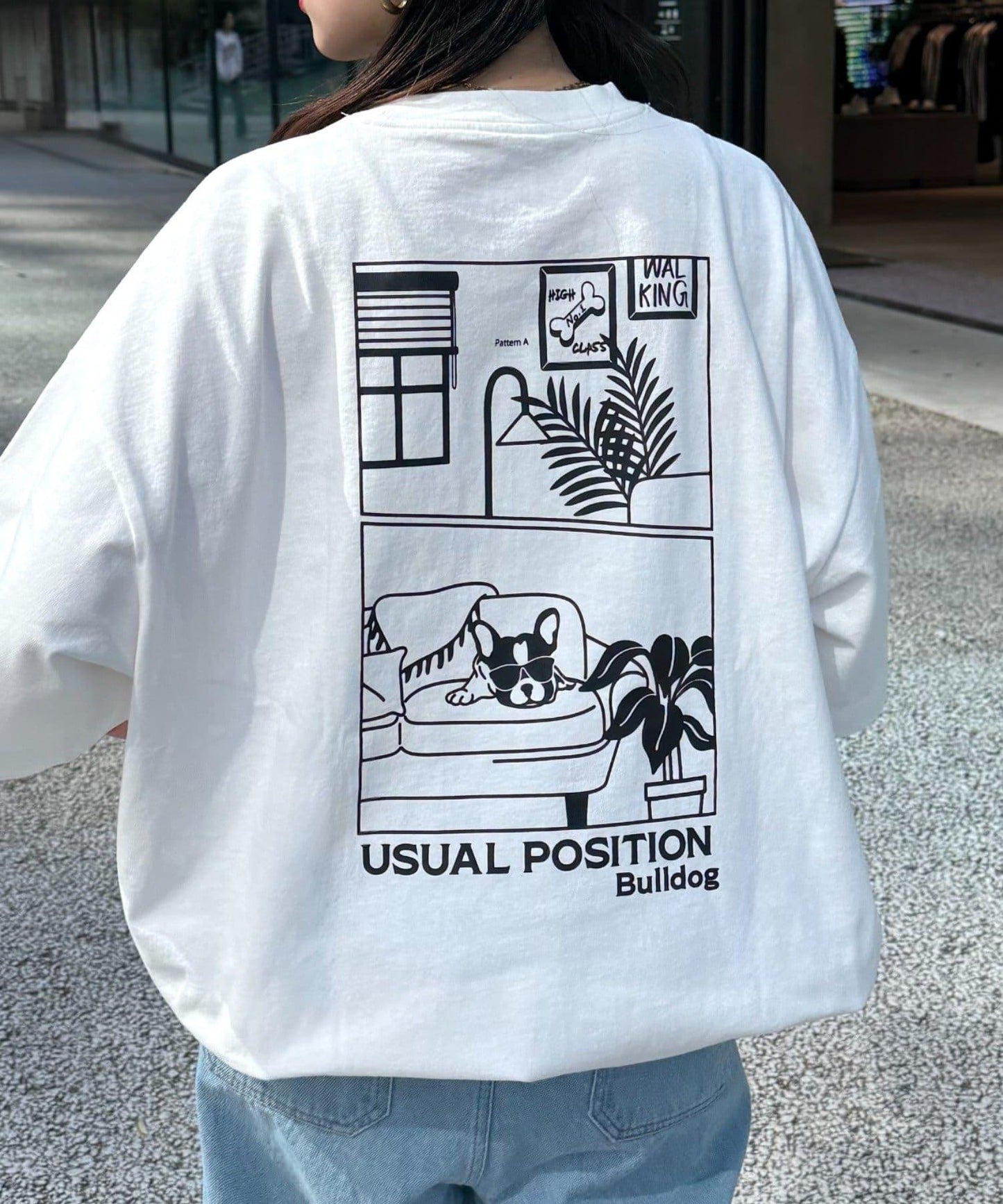 【狗狗】男女通用動物刺繡logo短袖T恤