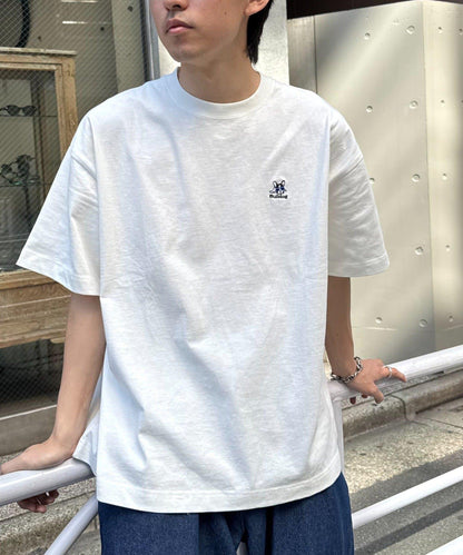 【狗狗】男女通用動物刺繡logo短袖T恤