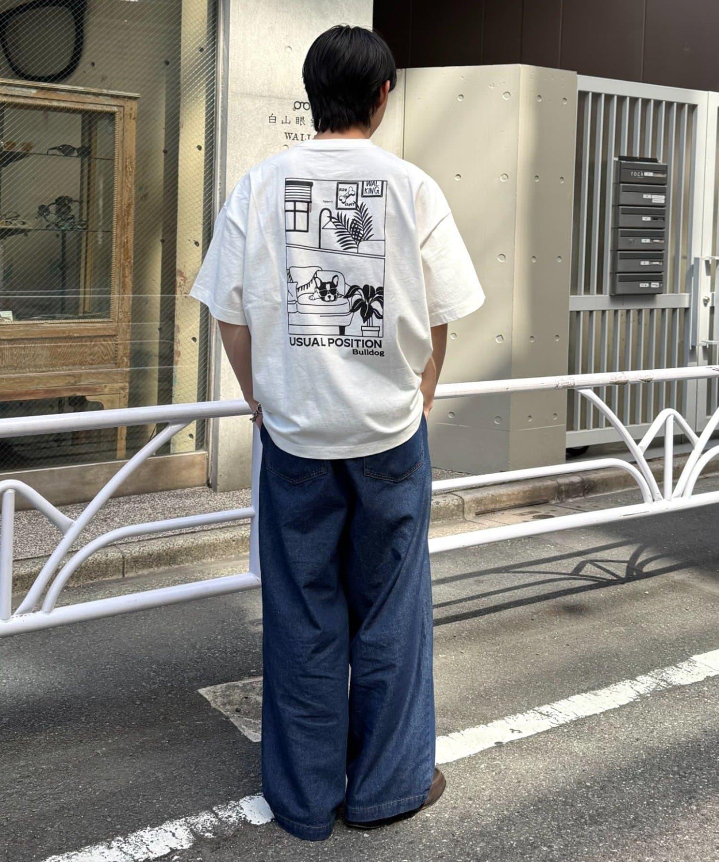 【狗狗】男女通用動物刺繡logo短袖T恤
