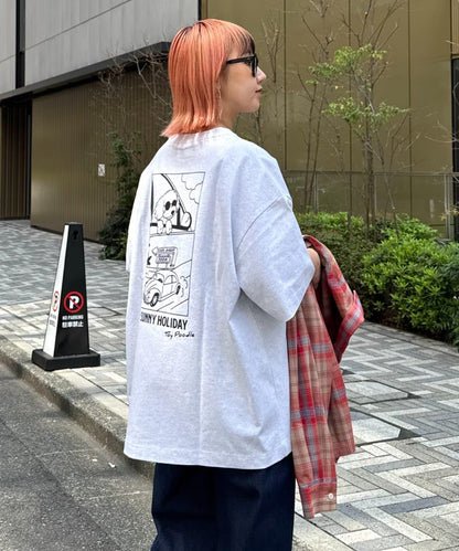 【狗狗】男女通用動物刺繡logo短袖T恤