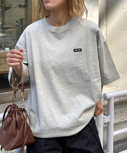 【男女通用】超染色LOGO刺繡T恤