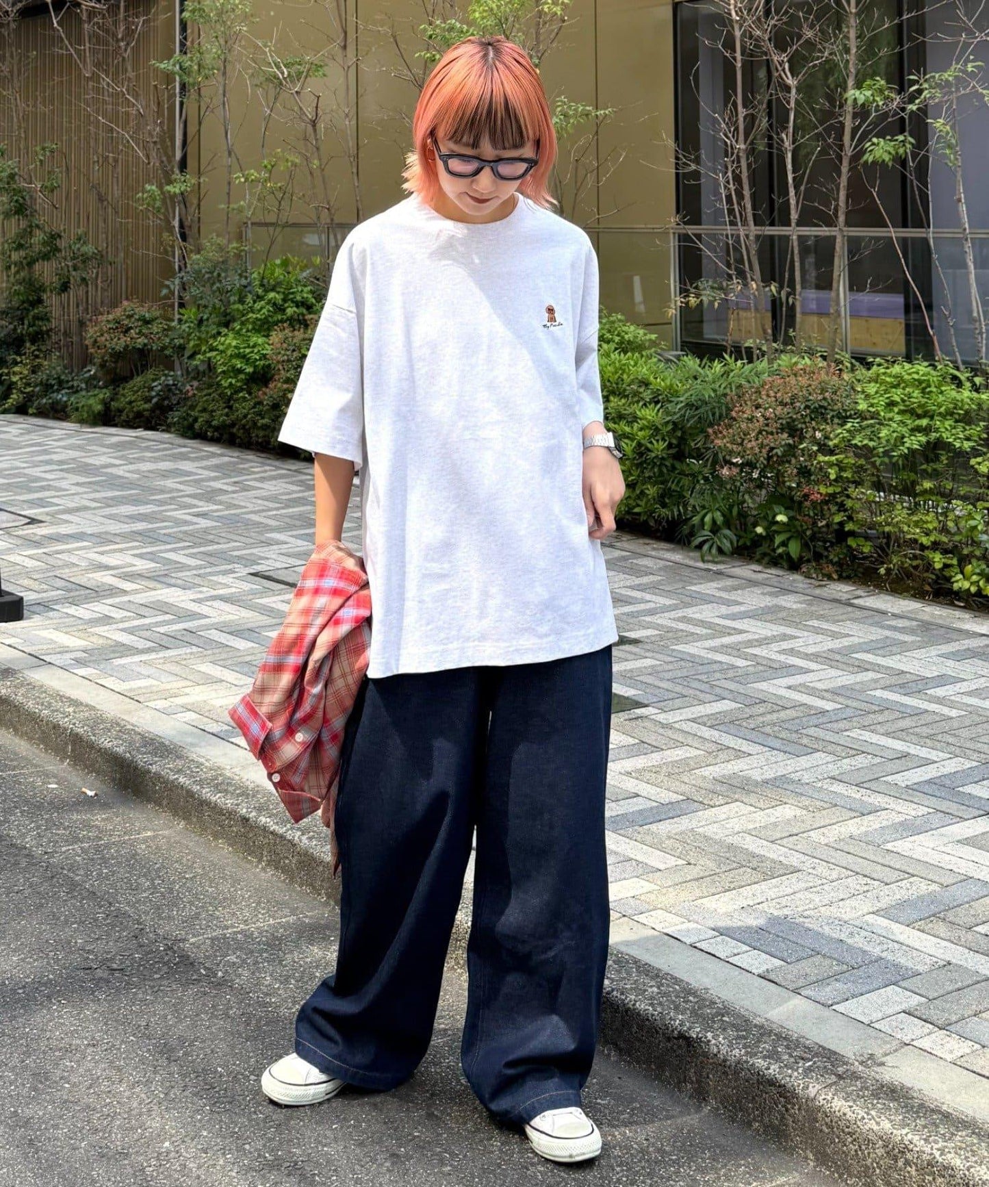 【狗狗】男女通用動物刺繡logo短袖T恤